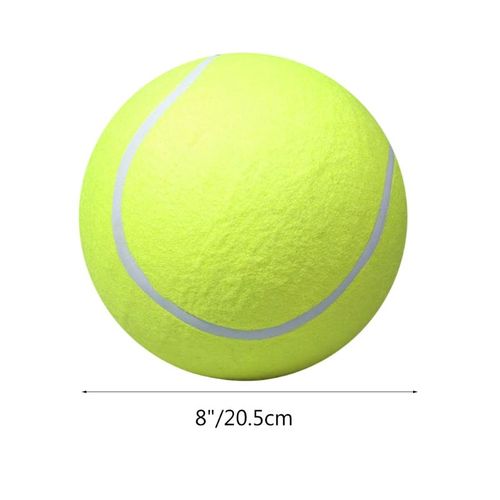 Oversized 8inch Rubber Squeak Chew Ball - Interactive Dog Toy - green