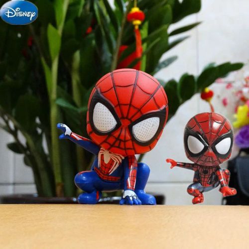 Bandai 8cm Spiderman PVC Action Figure - Cute Collectible Doll - WHITE