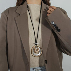 ALLYES Bohemian Multilayer Pendant Necklace for Fashionable Styling