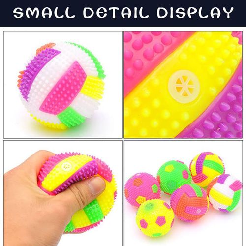 Multi-colour Durable Interactive Dog Toy with Squeak Ball Feature