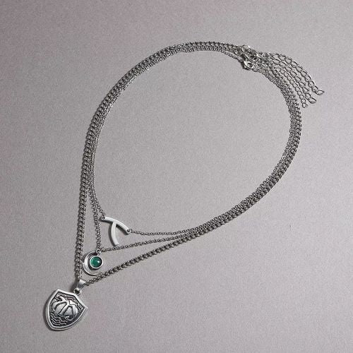 Harong Layered Legacies Necklace Set - Stylish Cosplay Gift - Silver Plated