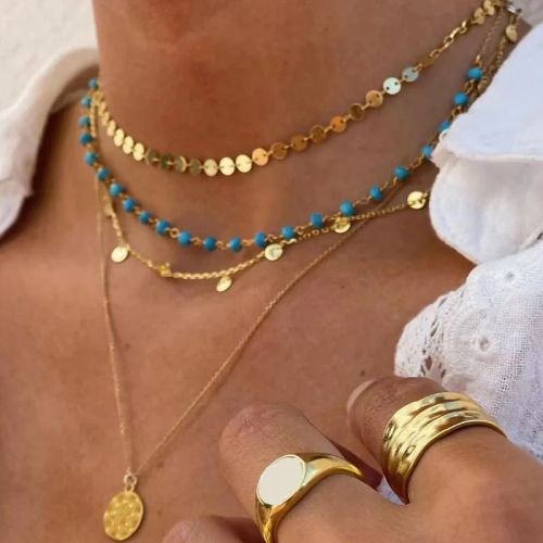 YWZIXLN Classic Round Crystal Pendant Necklace - Elegant Accessory