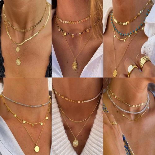 YWZIXLN Classic Round Crystal Pendant Necklace - Elegant Accessory