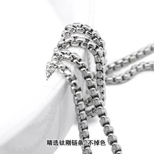 MQHH Punk Dinosaur Pendant Necklace - Trendy Fashion Accessory - 70cm