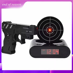 Unique Alarm Clock with Shooting Target - Fun Wake-Up Challenge - Picture Color