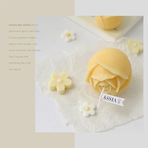 Silicone Flower Mold for DIY Candles Chocolates & Aromatherapy Creations