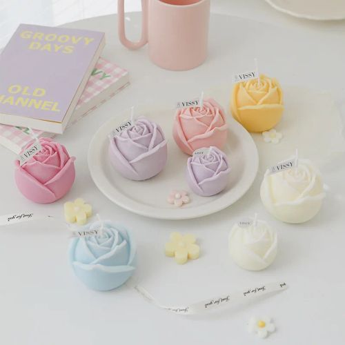 Silicone Flower Mold for DIY Candles Chocolates & Aromatherapy Creations