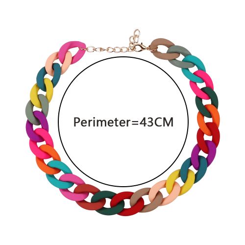 Acrylic Geometric Pendant Necklace - Trendy Fashion Jewelry