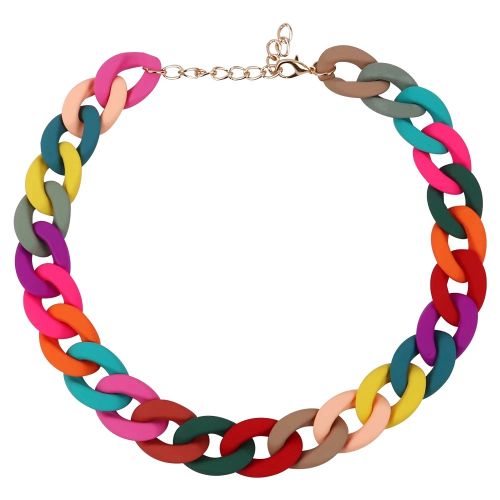 Acrylic Geometric Pendant Necklace - Trendy Fashion Jewelry