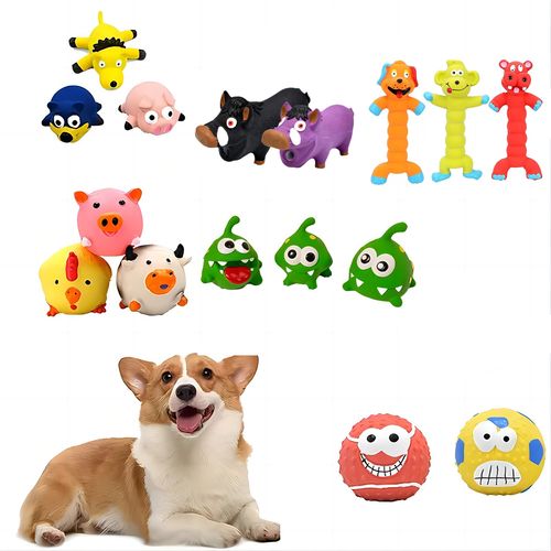 Durable Latex Squeak Dog Toy for Fun and Playtime