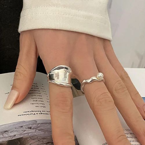 FOXANRY Geometric Handmade Rings - Trendy Beach Accessories & Gifts
