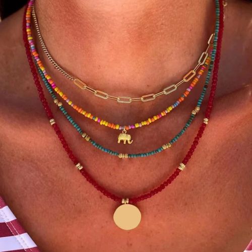 YWZIXLN Classic Round Chains Necklace - Fashionable Fitness Tracker