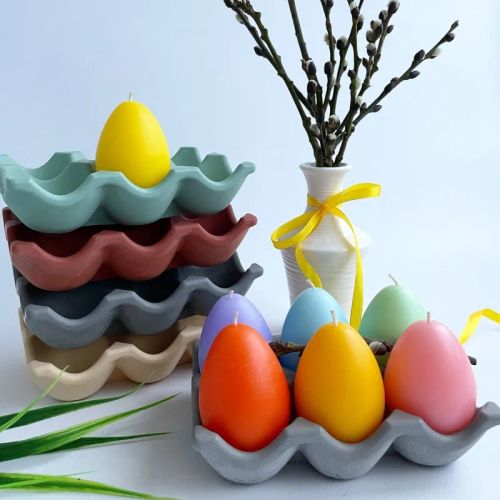 3D Silicone Egg Candle Mold for DIY Baking & Home Decor Crafting