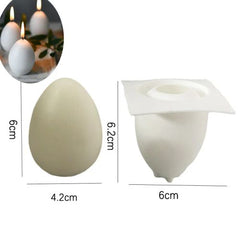 3D Silicone Egg Candle Mold for DIY Baking & Home Decor Crafting