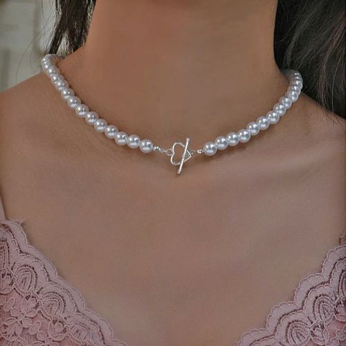 Bohemian Multilayer Pearl Necklace - Trendy Geometric Fashion