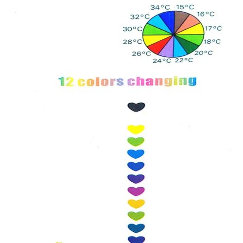 Laoloutian Heart Pendant Necklace - Trendy Mood Tracker Accessory