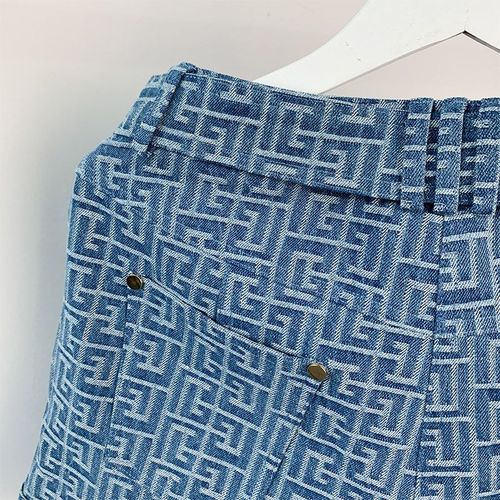 MEIDEPIN Geometric Cotton Shorts - Comfortable Casual Style