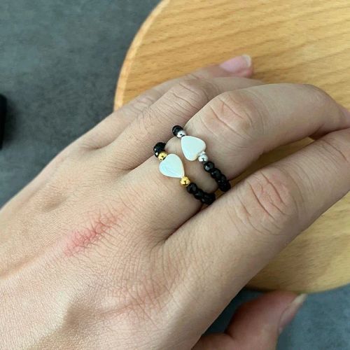 Upoetry Irregular Ethnic Wedding Bands - Stylish Stainless Steel Rings