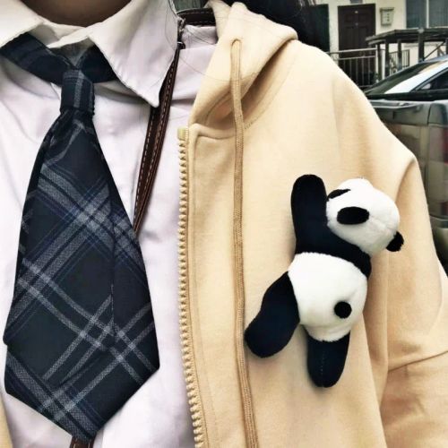 Panda Bear Brooch - Cute Soft Plush Toy Accessory for Kawaii Lovers - 1