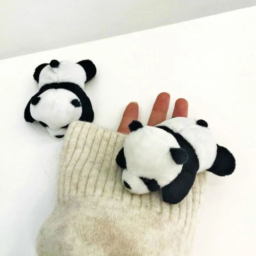 Panda Bear Brooch - Cute Soft Plush Toy Accessory for Kawaii Lovers - 1