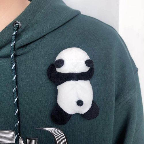 Panda Bear Brooch - Cute Soft Plush Toy Accessory for Kawaii Lovers - 1