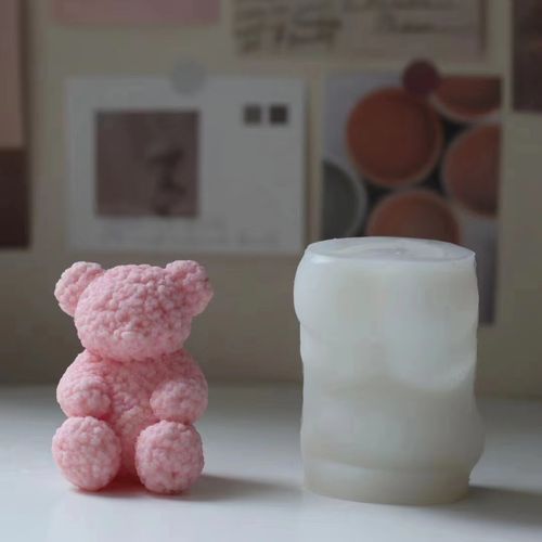 Aflorecer Silicone Bear Candle Mold - Create Adorable Decorative Candles - as per pictures