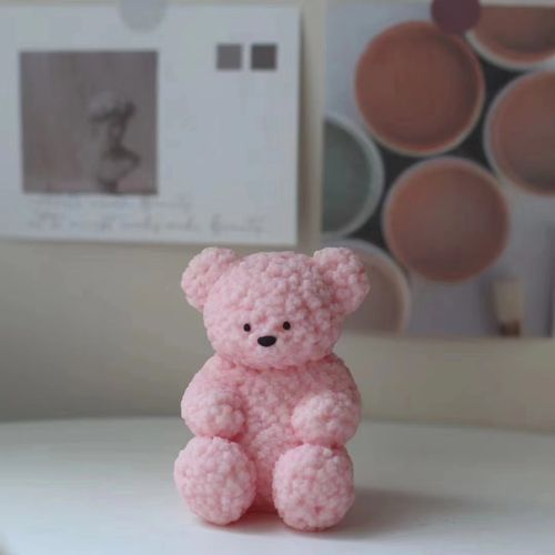 Aflorecer Silicone Bear Candle Mold - Create Adorable Decorative Candles - as per pictures