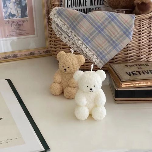 Aflorecer Silicone Bear Candle Mold - Create Adorable Decorative Candles - as per pictures