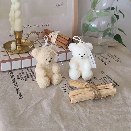 Aflorecer Silicone Bear Candle Mold - Create Adorable Decorative Candles - as per pictures