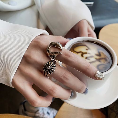 QMCOCO Adjustable Geometric Rings for Parties and Engagements