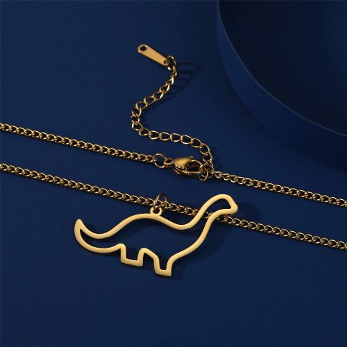 Skyrim Brachiosaurus Necklace - Stainless Steel Trendy Pendant