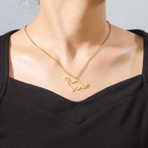 Skyrim Brachiosaurus Necklace - Stainless Steel Trendy Pendant