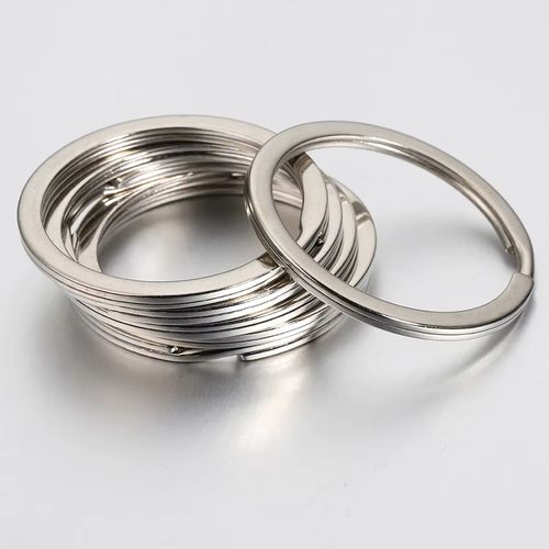 MOONMADE Stainless Steel Key Rings Set - Durable Round Split Rings for DIY