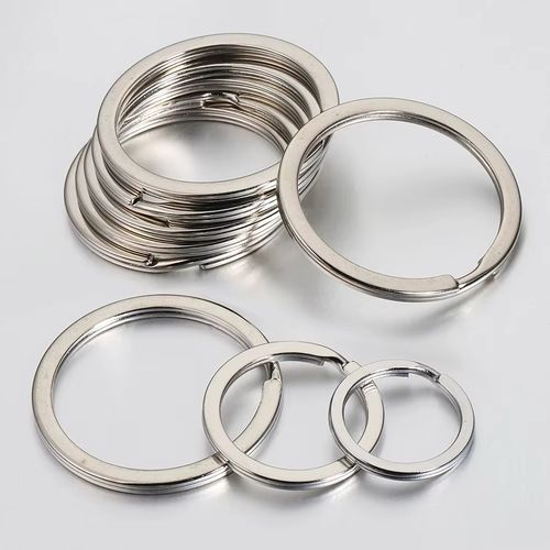 MOONMADE Stainless Steel Key Rings Set - Durable Round Split Rings for DIY