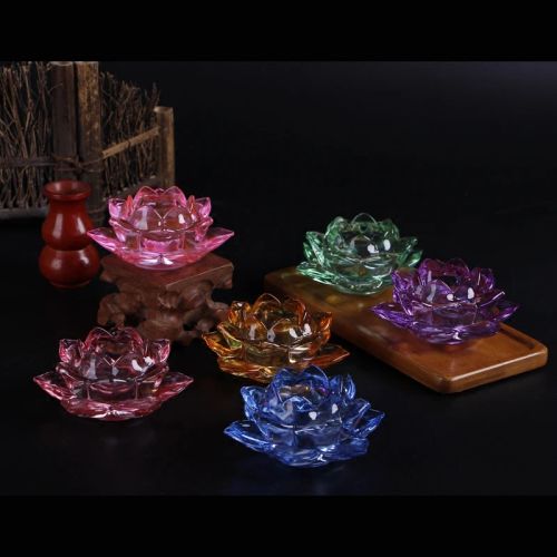 Crystal Lotus Candle Holders - Elegant Centrepiece for Home Decor