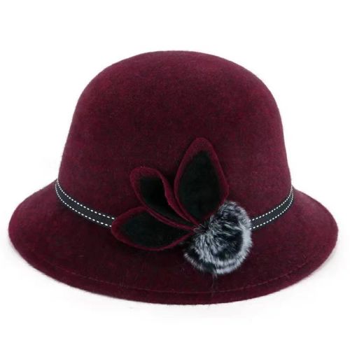 Stylish Wool and Acrylic Fedora Hat for Winter - Fashionable & Warm