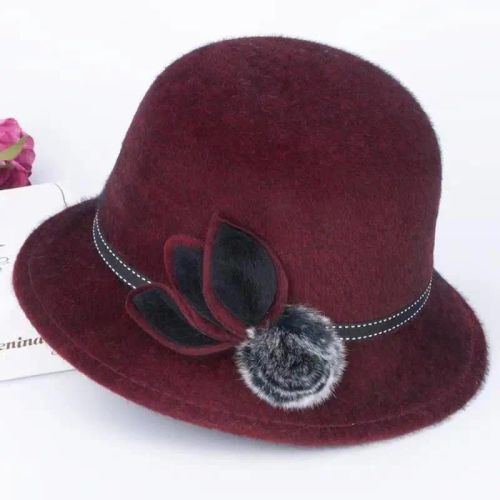 Stylish Wool and Acrylic Fedora Hat for Winter - Fashionable & Warm