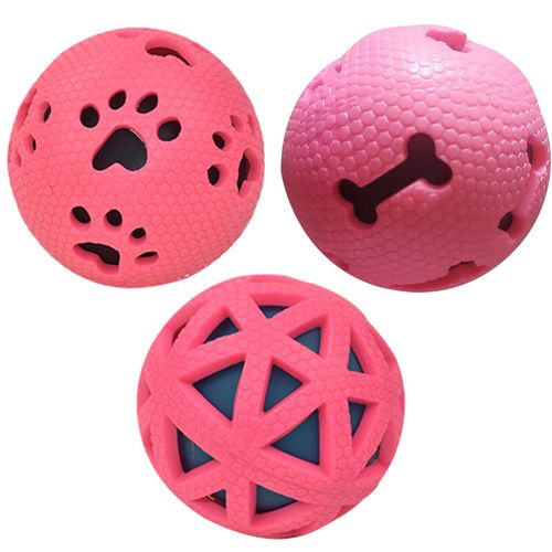 Durable Dog Toy Ball - Lightweight & Fun Interactive Pet Toy - Red