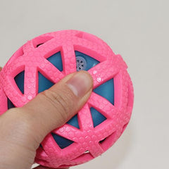 Durable Dog Toy Ball - Lightweight & Fun Interactive Pet Toy - Red