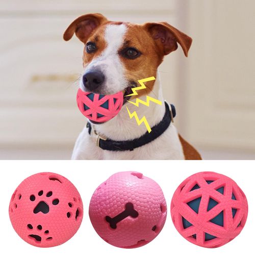 Durable Dog Toy Ball - Lightweight & Fun Interactive Pet Toy - Red