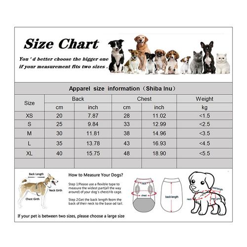 Warm Winter Pet Clothes - Comfortable Coat for Small Dogs