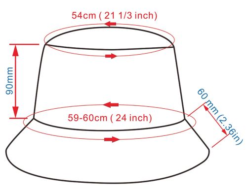 Stylish Bucket Hat - Casual Outdoor Multifunctional 210g Twill Polyester