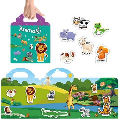 skxnier DIY Scene Sticker Book - Cognitive Development & Fun Games