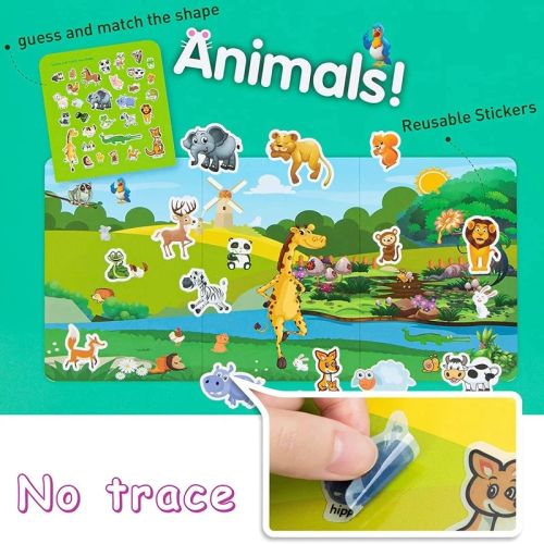 skxnier DIY Scene Sticker Book - Cognitive Development & Fun Games