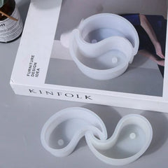 Silicone Tai Chi Yin Yang Candle Mold for Creative Soap & Wax Making