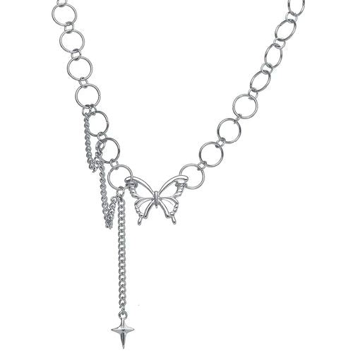 Stylish Alloy Pendant Necklace - Fashionable Statement Piece - 1pcs