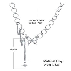 Stylish Alloy Pendant Necklace - Fashionable Statement Piece - 1pcs