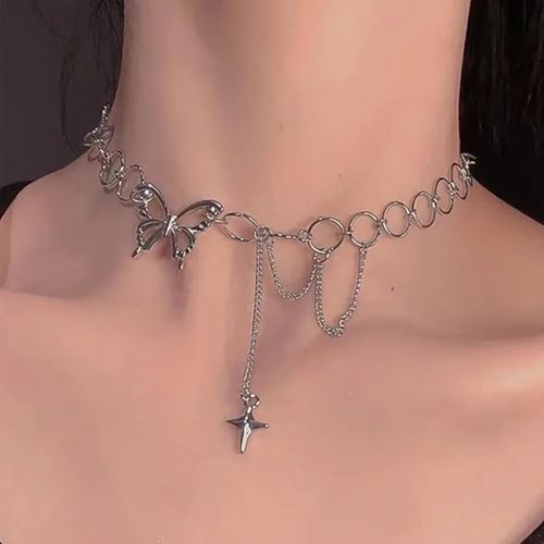 Stylish Alloy Pendant Necklace - Fashionable Statement Piece - 1pcs