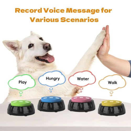 ipawspace Interactive Dog Toy - 30s Recording - Engaging Pet Activity