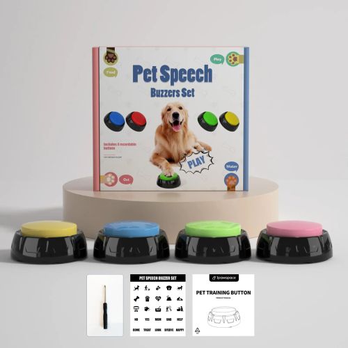 ipawspace Interactive Dog Toy - 30s Recording - Engaging Pet Activity